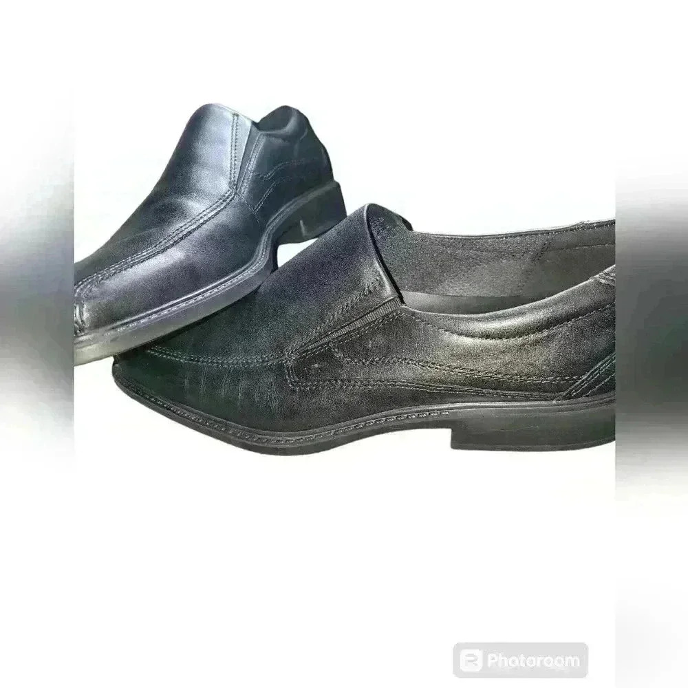 Men's Ecco New Jersey Slip on Loafers. Black Size 11-11.5. New in Box. - Picture 4 of 9